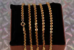 Ланцюг Xuping Jewelry щільний якорний 50 см 4 мм золотистий