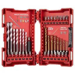Набір свердл і біт Milwaukee SHOCKWAVE по металлу RedHEX TiN MM 5.5, 39 шт. (4932479853)