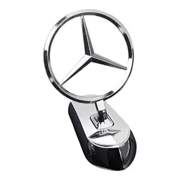 Емблема приціл Mercedes-Benz-Benz метал Хром 85х38х68 мм на скотчі (Завод)