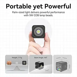 Відеосвітло Ulanzi Vijim L3 RGB COB Fill Light (UV-L052GBB1 L3 RGB) (L052GBB1) - мініатюра 10