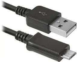 Кабель USB 2.0 AM-micro BM, 1.0 м, черный, USB08-03H Defender - миниатюра 2