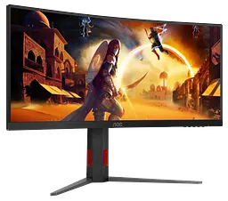 Монiтор 34" AOC CU34G4Z Black - мініатюра 4