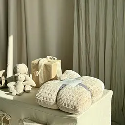 Плед Dushka на еко-овчині Home 21285 200х230 см бежевий