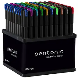 Ручка гелева Linc Pentonic 0.6-0.7 мм стенд 100 шт. мікс кольорів (420425) - мініатюра 2