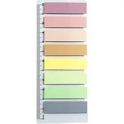 Закладки пластикові з клейким шаром Buromax Pastel 45x12 мм 200 шт. (BM.2307-99) - мініатюра 2