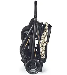 Прогулянкова компактна коляска Peg-Perego Selfie Grafic Gold, золотий з чорним (IP22000000AB50RO01) - мініатюра 6