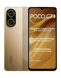 Смартфон POCO C71 4/128GB Gold EU (adapter) - мініатюра 1