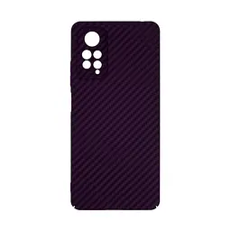 Карбоновый чехол для Xiaomi Redmi Note 12 Pro 4G, LikeCarbon, фиолетовый, панель, защитный чехол-накладка, ультратонкий и легкий, противоударный, обеспечивает защиту от ударов, падений и царапин, ArmorStandart (ARM71946)