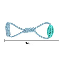 Інтерактивна іграшка для собак Derby Dog Rope Toy with Ball and Handle - мініатюра 4