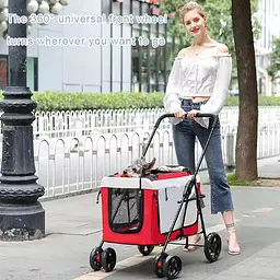 Коляска зі знімною переноскою для домашніх тварин Bello BL09 - мініатюра 6