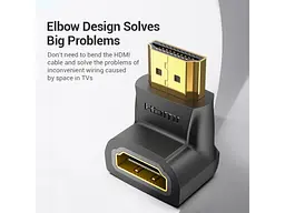 Адаптер Vention Up 90 HDMI Black (AIOB0) - мініатюра 2