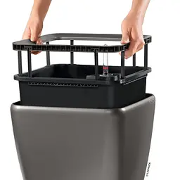 Вазон Lechuza Quadro Premium LS 21 антрацит (16123) - мініатюра 3