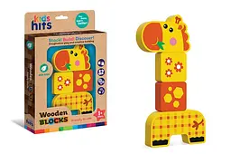 Дерев'яна іграшка Kids hits, KH20/003, жирафа 4 деталі в коробці. 18,5 x 27,9 x 3 см