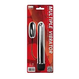 Вібратор Multiple Vibrator, 17 см (сріблястий) - мініатюра 7