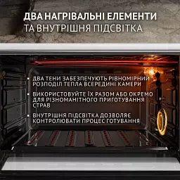 Електрична піч Perfelli SIERRA 48 WHITE - мініатюра 4