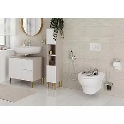 Набір гігієнічного душу (запірний вентиль) Hansgrohe S EcoSmart+ на змішану воду MattWhite 29232700, Білий матовий - мініатюра 2