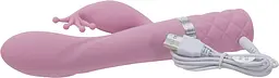 Розкішний вібратор-кролик Pillow Talk - Kinky з кристалом Сваровські, потужний Колір: Рожевий - мініатюра 7