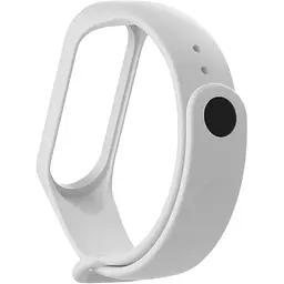 Силіконовий ремінець BeCover для Xiaomi Mi Band 3/4 White (704650) - мініатюра 2