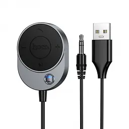 Аудіоресивер HOCO E150 Path car AUX Bluetooth receiver з кабелем (BT5.4, 1.5m)