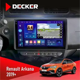Штатна магнітола Renault Arkana, Duster 2019+ Decker D10-009 4x64, DSP, 4G, 2k Decker (НФ-00008390)