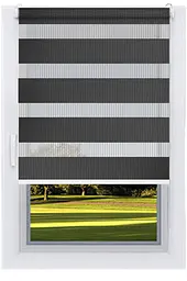 Ролета День-Ніч Стендаль Чорний 60*200 - мініатюра 1