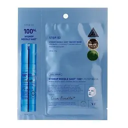 Двоетапна гідрогелева маска з комплексом Cica Reedle 38 мл VT Cosmetics Hydrop Reedle Shot 100hL Watery 2-Step Mask
