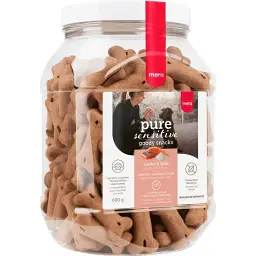 Ласощі для чутливих собак Mera Pure Sensitive Good Snacks Lach & Reis із лососем та рисом 600 г