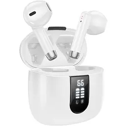 Бездротові навушники Hoco EW36 Delicate TWS | BT5.3, 30/400mAh, 4h | вкладиші white