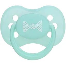 Силіконова кругла пустушка Canpol Babies Pastelove 0–6 міс. бірюзова (22/422)