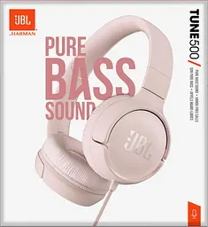 Навушники з мікрофоном JBL T500 Pink - мініатюра 6