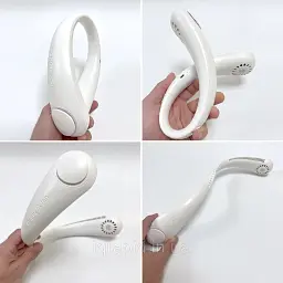 Гнучкий вентилятор на шию USB Cat-neck Fan A206 Білий - мініатюра 2