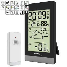 Метеостанція Technoline WS9132 Black (WS9132) - мініатюра 4