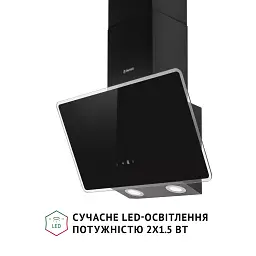 Витяжка декоративна похила Perfelli VICCO 5HSR NERO - мініатюра 4