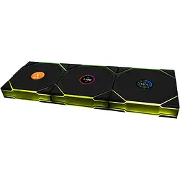Комплект вентиляторів Lian Li UNI Fan TL WIRELESS LCD 120-3 (G99.12TLLCD1W3B.00) Black - мініатюра 2