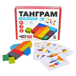 Дерев'яна головоломка "Танграм 8" Igroteco 900446, 8 елементів - мініатюра 9