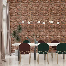 Самоклеюча 3D панель Sticker Wall 700x770x3мм Коричнево-рудий 58-3 SW-00001319 - мініатюра 5