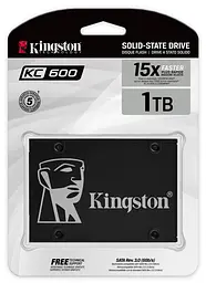 Накопичувач SSD 1TB Kingston KC600 2.5" SATAIII 3D TLC (SKC600/1024G) - мініатюра 5