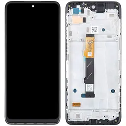 Дисплей Motorola XT2233-2 Moto G42 чорний, Amoled, оригінал PRC, з рамкою