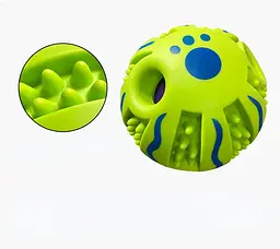Звуковий м'ячик для собак Giggle Dog Chew Ball - мініатюра 3