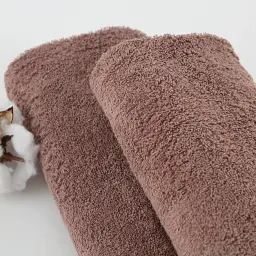 Рушник махровий бавовняний ТЕП Aurora Milk Chocolate 70x140 см коричневий - мініатюра 5