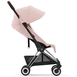 Коляска Cybex Coya Chrome Dark Brown Peach Pink  (522004415) - мініатюра 4