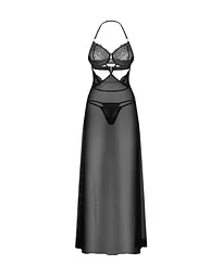 Комплект білизни Obsessive Iliosa S/M (чорний) - мініатюра 5
