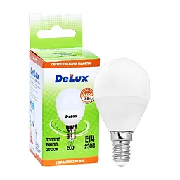 Лампочка Delux BL50P 7Вт 2700K 220В E14 (90004074) - мініатюра 2