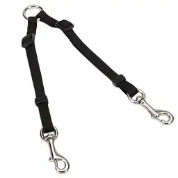 Повідець-спарка Coastal 2 Dog Adjustable Coupler для 2-х собак нейлон (00369_BLK24)
