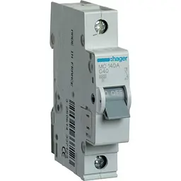 Автоматичний вимикач Hager 1P 10A B 6kA ( MBN110E )