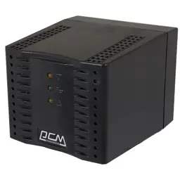 Стабілізатор PowerCom TCA-2000 Black, 2000VA, 1000W, вхідна напруга 220V+/-20%, 4 розетки (Schuko), 2 кг, LED індикація