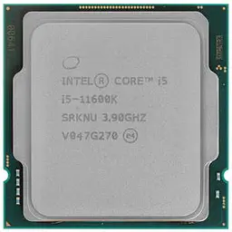 Процесор Intel Core i5 11600K (CM8070804491414) (Socket 1200, 12T, 4.9 ГГц, Tray) Б/в