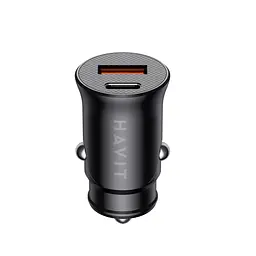 Автомобільний зарядний пристрій HAVIT HV-CC2022 20W USB+USB-C Black HAVIT (28048-000) - мініатюра 4