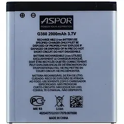 Акумулятор Aspor EB-BG360CBE для Samsung G360/J200