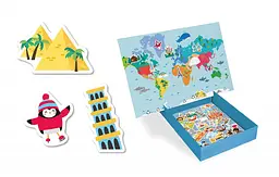 Комплект магнітів Apli Kids Карта світу (16494) - мініатюра 2